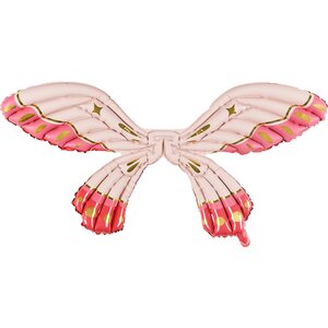 Foil Balloon Butterfly Wings, Matte Pink, 102 x 50 cm