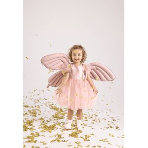 Foil Balloon Butterfly Wings, Matte Pink, 102 x 50 cm