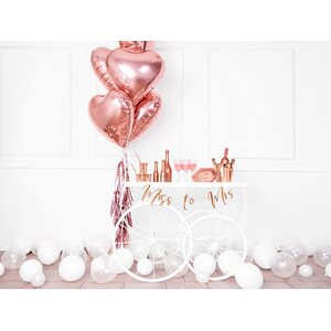Foil Balloon Heart, 45cm, rose gold