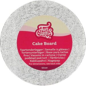 FunCakes Kakkualusta pyöreä 15 cm, hopea