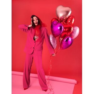 Foil Balloon Heart, 45cm, light pink