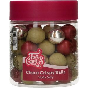 FunCakes Choco Crispy Balls – Holly Jolly 130g