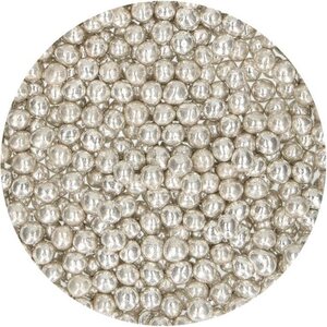 FunCakes Soft Pearls Medium  Metallic Silver 55 g