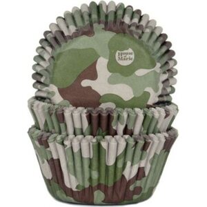 House Of Marie Baking Cups Camouflage pk/50