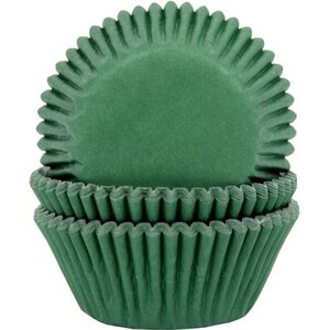 House Of Marie Baking Cups Dark Green pk/50