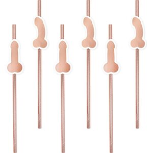 Pillit polttarien juhliin Penis rose gold 8 kpl