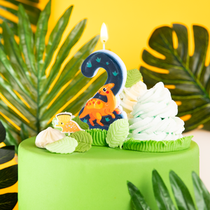 Dinosaurs-cake candle number 2