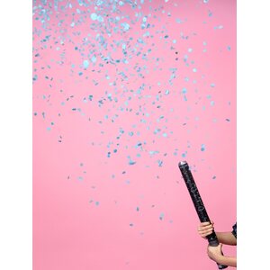 Gender reveal confetti cannon - Ready to pop, blue, 60cm