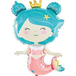 Merenneidon foil balloon 58x98cm
