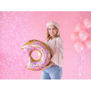 Gender reveal confetti cannon - Ready to pop, pink, 60cm