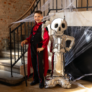 Permanent foil balloon Halloween Skeleton 156cm