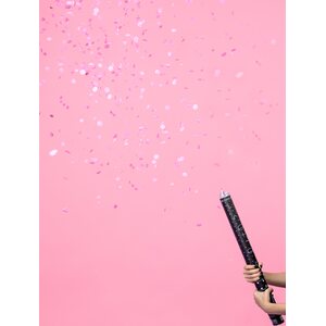 Gender reveal confetti cannon - Ready to pop, pink, 60cm