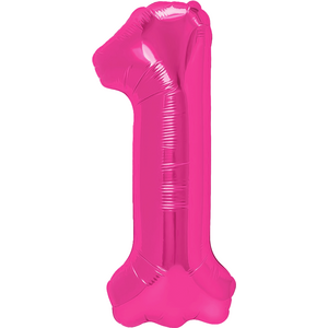 Numerofoliopallo 1 pinkki 86 cm