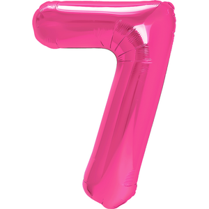 Numerofoliopallo 7 pinkki 86 cm