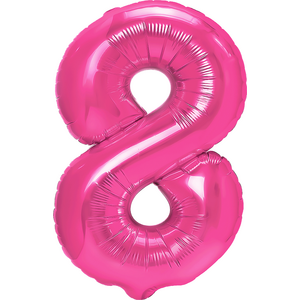 Numerofoliopallo 8 pinkki 86 cm