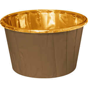 Cupcake moulds brown and gold 20 pieces.