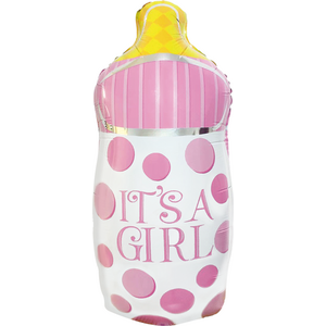 Folio balloon bottle It's a girl 44x82cm