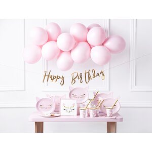 Banner Happy Birthday, rose gold, 16.5x62cm