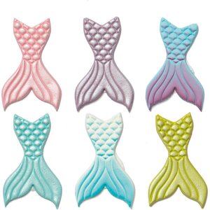 Decora 6 MERMAIDS SUGAR DECORATIONS NO E171