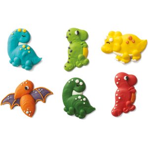 Decora 6 PCS KIT JURASSIC SUGAR DECORATION