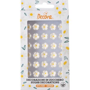 Decora 30 SUGAR DECORATION SMALL FLOWER WHITE