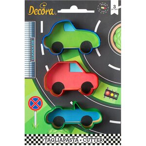 Decora SWEET GAME BRUM BRUM SET OF 3 CUTTERS