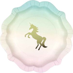 WE HEART UNICORNS PLATE