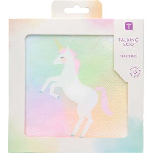 UNICORN TIE DYE NAPKIN, 33CM