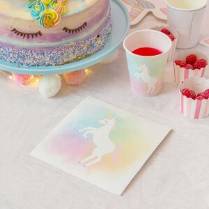 UNICORN TIE DYE NAPKIN, 33CM