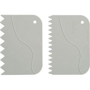 Decora 2 SERRATED SCRAPERS 12 X 8,3 CM IN PLASTIC