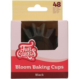 FunCakes Bloom Baking Cups Black pk/48