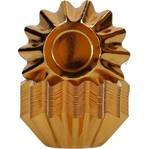 FunCakes Bloom Baking Cups Metallic Gold pk/48