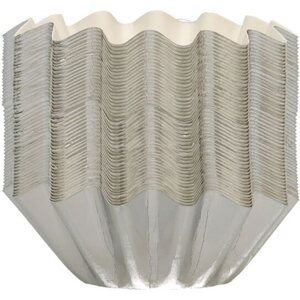 FunCakes Bloom Baking Cups Metallic Silver pk/48