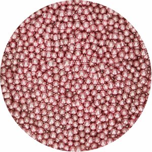 FunCakes sokerihelmi medium metallinhohtovaaleanpunainen 80 g