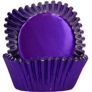 FunCakes Foil Baking Cups Metallic Purple pk/48