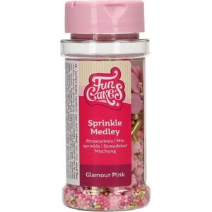 FunCakes Sprinkle Medley Glamour Pink 65 g