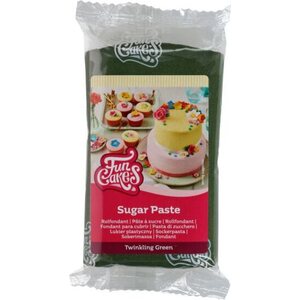 FunCakes Sugar Paste Twinkling Green 250g