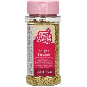 FunCakes Sugar Strands Metallic Gold 80 g