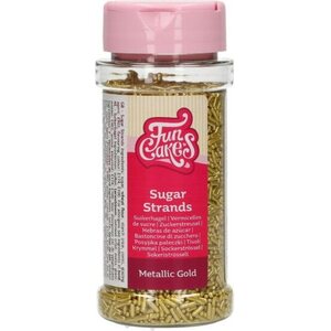 FunCakes Sugar Strands Metallic Gold 80 g