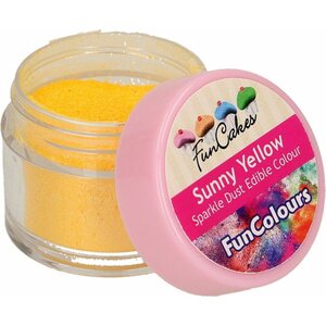 FunCakes syötävä glitterjauhe, sunny yellow 10 g