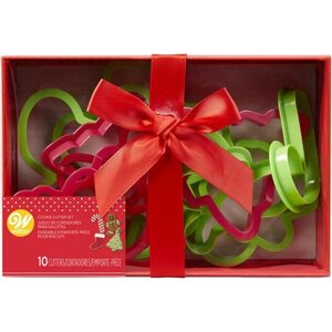 Wilton Plastic Cookie Cutter Christmas Set/10