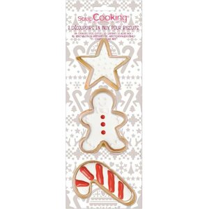 Scrapcooking Cookie cutter pk/3 (Gingerman)