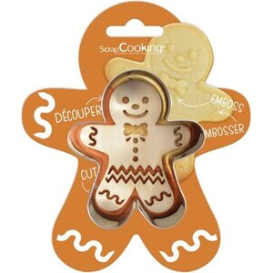 Scrapcooking Cookie Cutter & Embosser Gingerbread Man