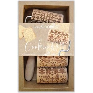 Scrapcooking Mini Wooden Christmas Cookie Roll Set/3