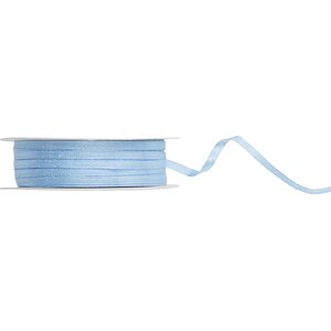 Satin Ribbon, light misty blue, 3mm/50m