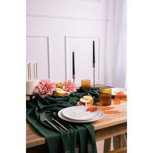 Chiffon runner, bottle green, 0.48 x 5 m