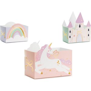 Castle and Unicorns snack boxes, mix 1pkt/6pc