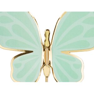 Cake toppers Butterflies, 9 x 6.5 cm, mix 1pkt/9pc