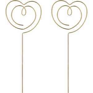 Heart Toppers, gold,  12 x 4,5  cm 1pkt/2pc