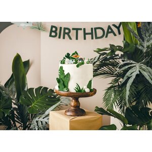 Birthday candles Dinosaurs, 3 cm, mix 1pkt/3pc